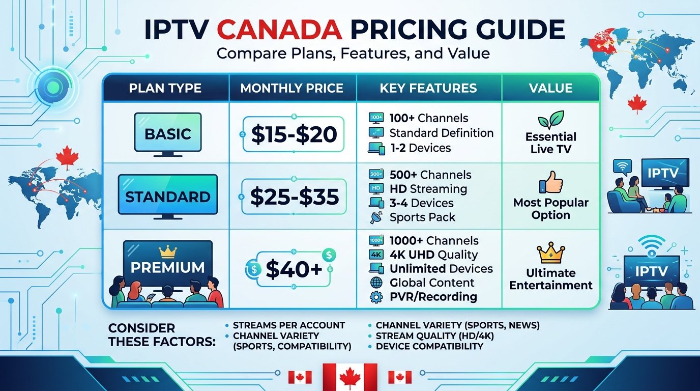 IPTV Canada Pricing Guide