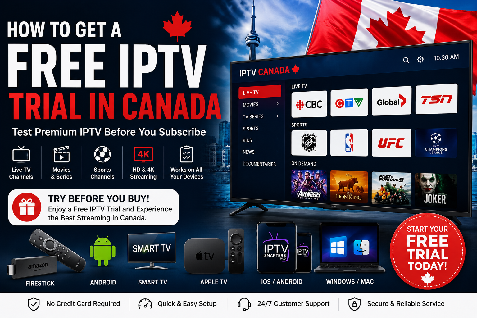 Free IPTV Trial Canada